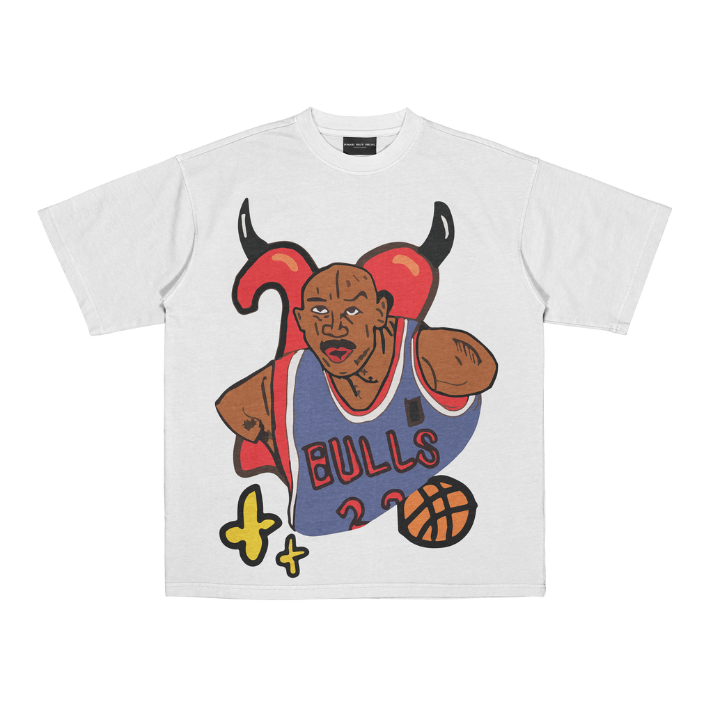 FakeButReal Bootleg Michel Jordan White T-Shirt