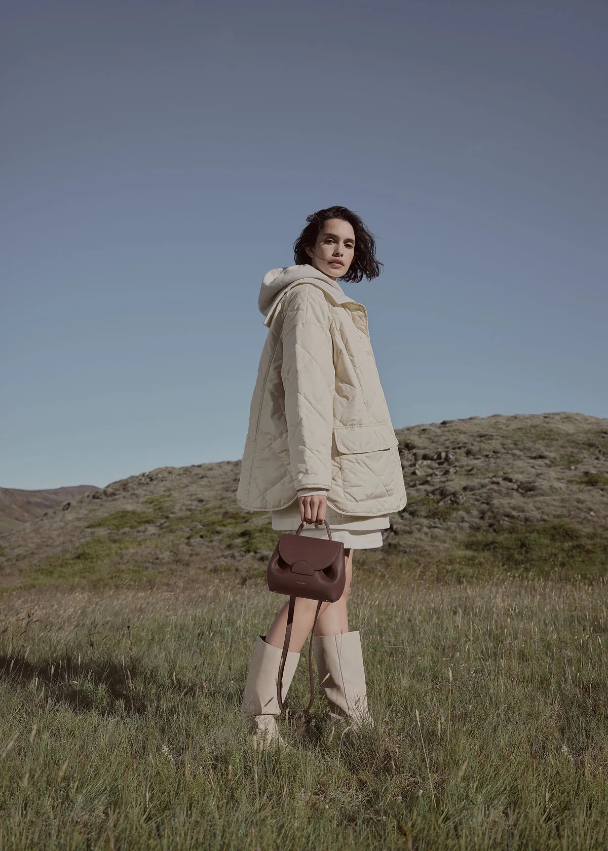 Polene Numero Un Nano Edition Textured Bag - Sandalwood