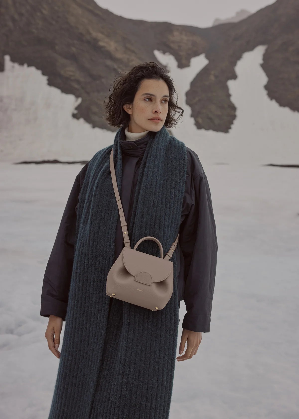 Polene Numero Un Nano Edition Textured Bag - Taupe