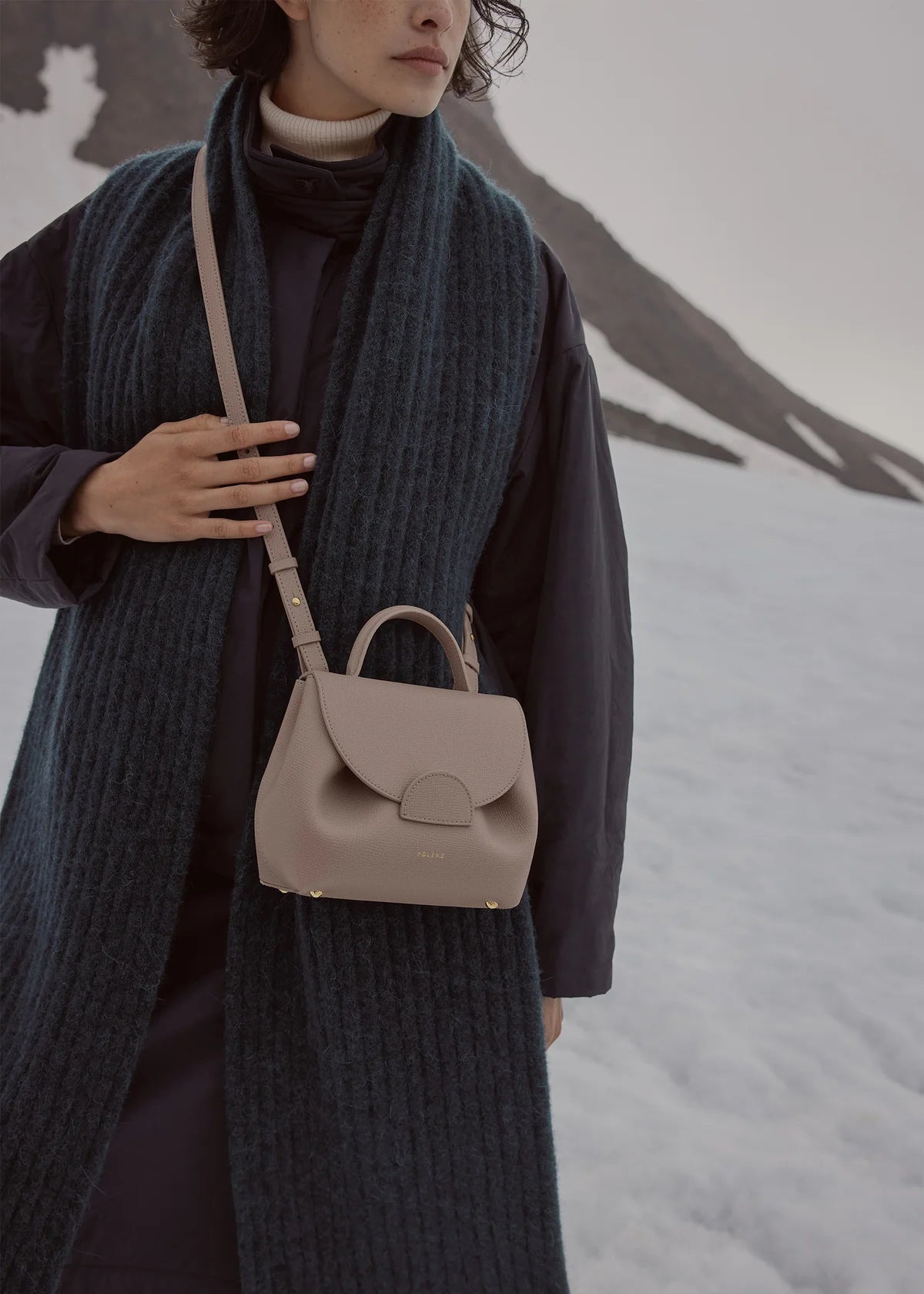 Polene Numero Un Nano Edition Textured Bag - Taupe