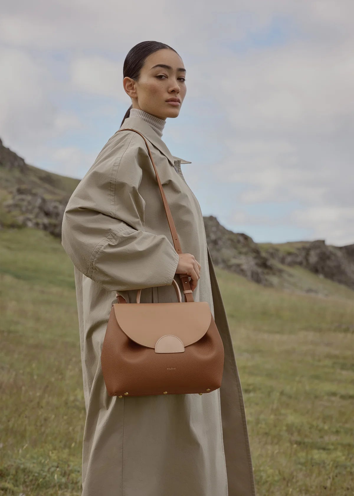 Polene Numero Nu Edition Trio Bag - Camel