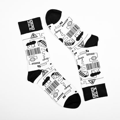 NoFoMo Crew Length Socks Infinity