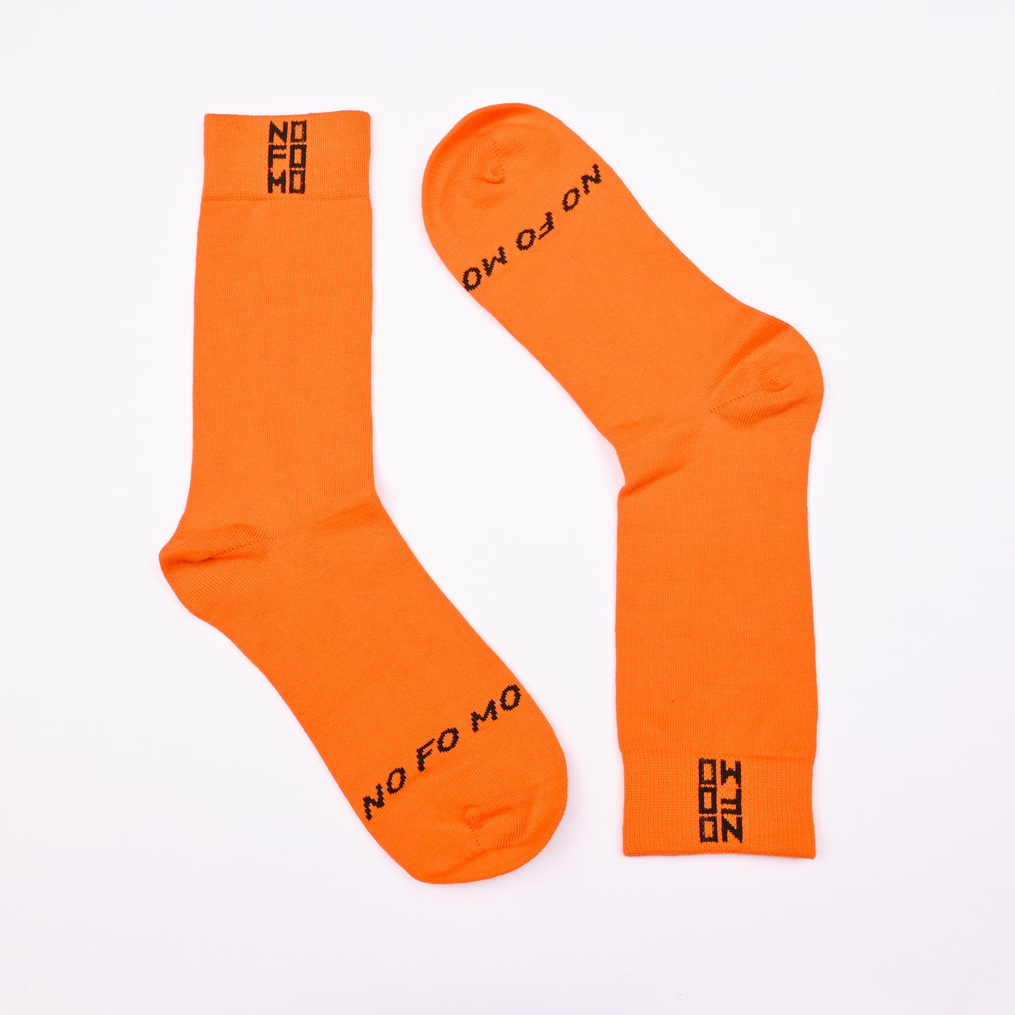 NoFoMo Crew Length Socks Orange