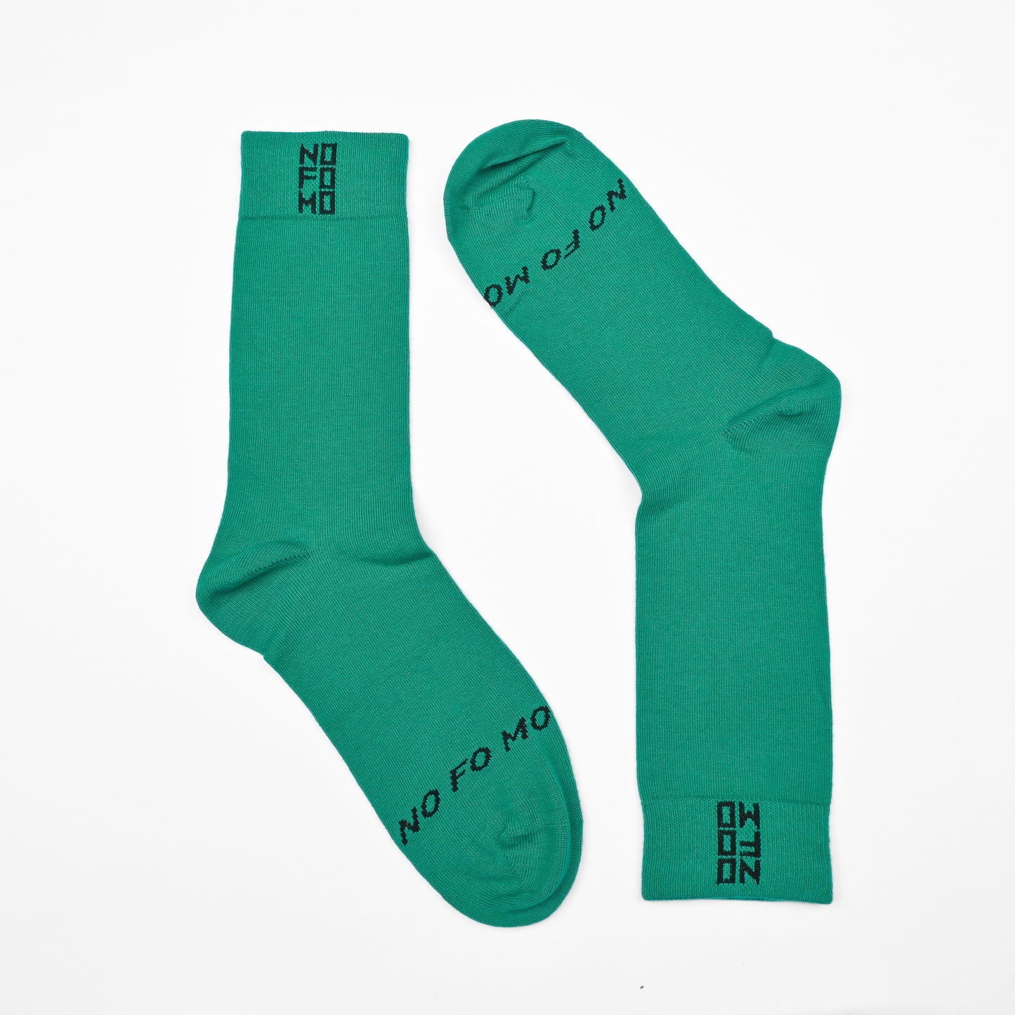 NoFoMo Crew Length Socks Green