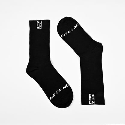 NoFoMo Crew Length Socks Black