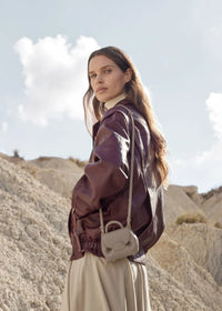Polene Numero Un Micro Edition Textured Bag - Taupe