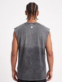 Sullitt Oversized Grey Tank - Neon Tropic Chameleon