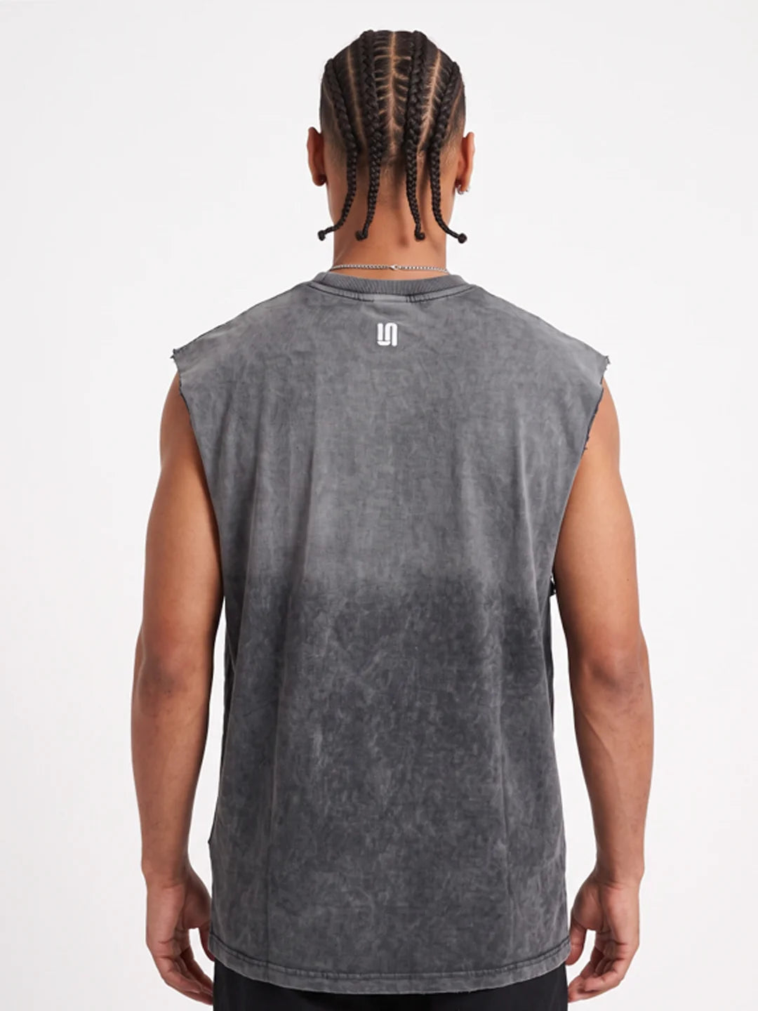 Sullitt Oversized Grey Tank - Neon Tropic Chameleon