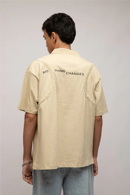 WalaWali Nothing Changes Tidal Foam Polo T-Shirt