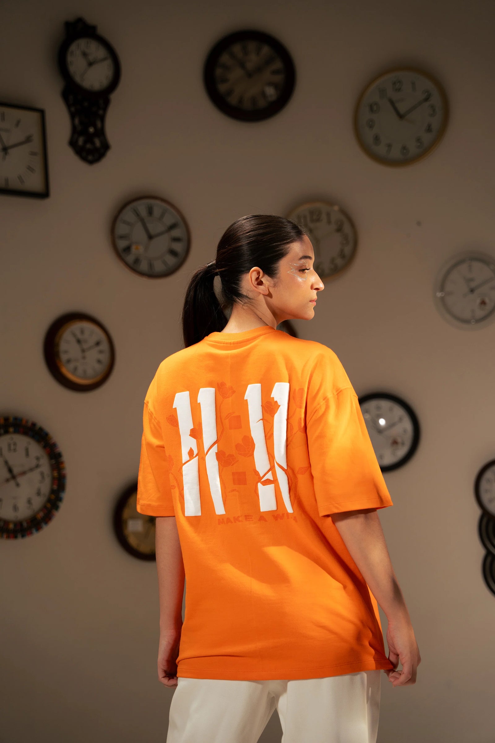 Klaimn Oversized Solar Orange T-Shirt - Afterwish