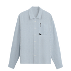 Exhale Label Oversized Shirt Blue - Offline