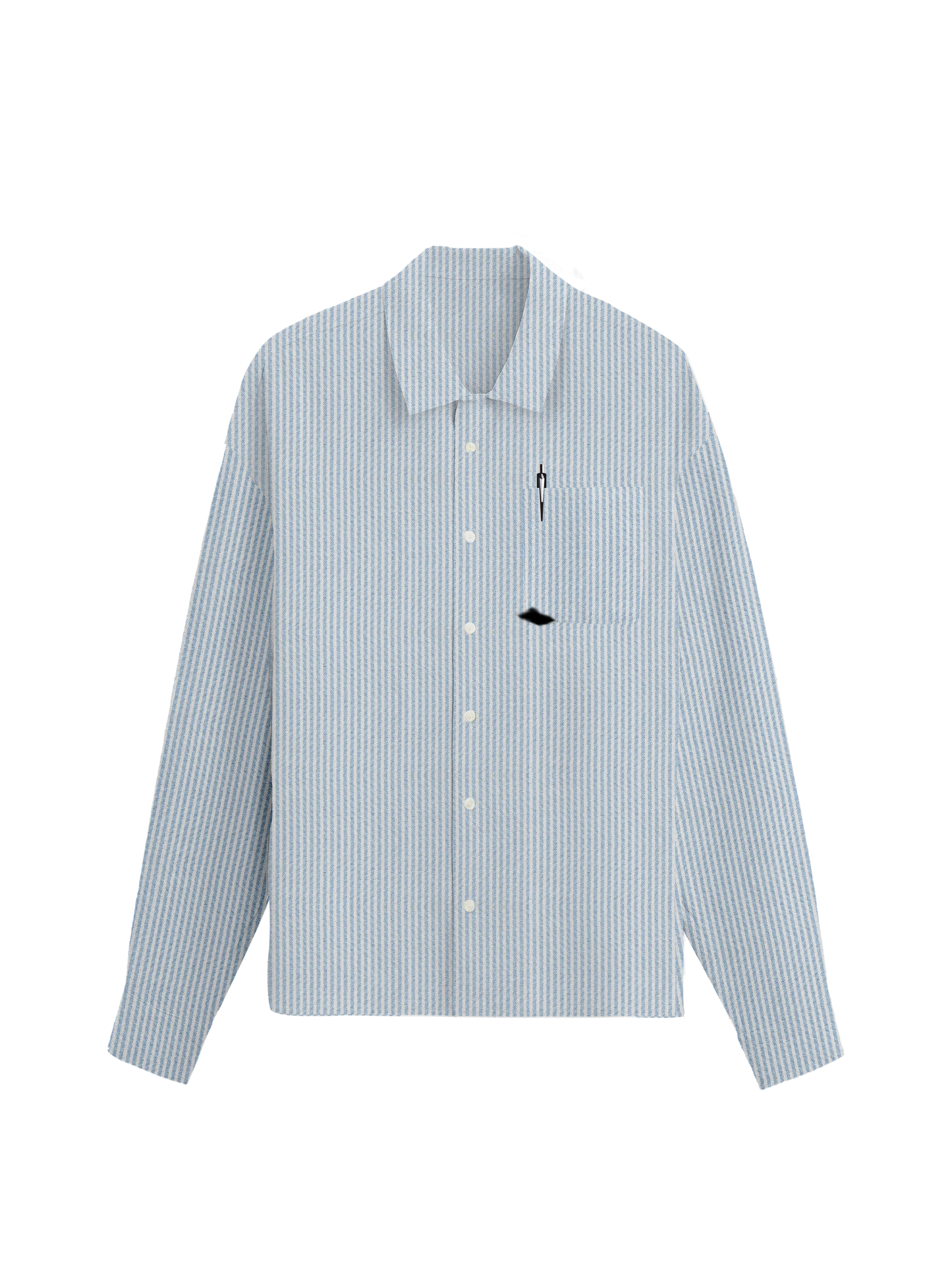 Exhale Label Oversized Shirt Blue - Offline