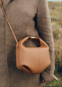 Polene Beri Edition Textured Bag - Camel