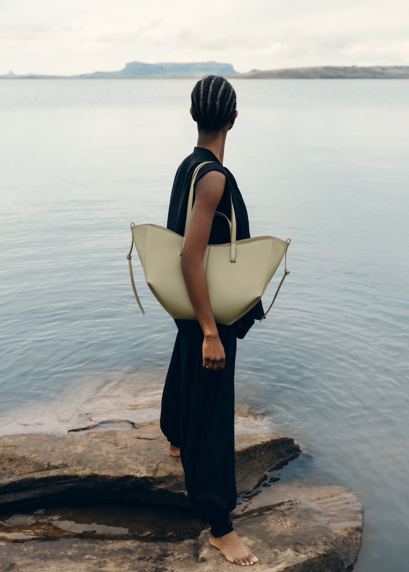 Polene Cyme Edition Textured Bag - Linden