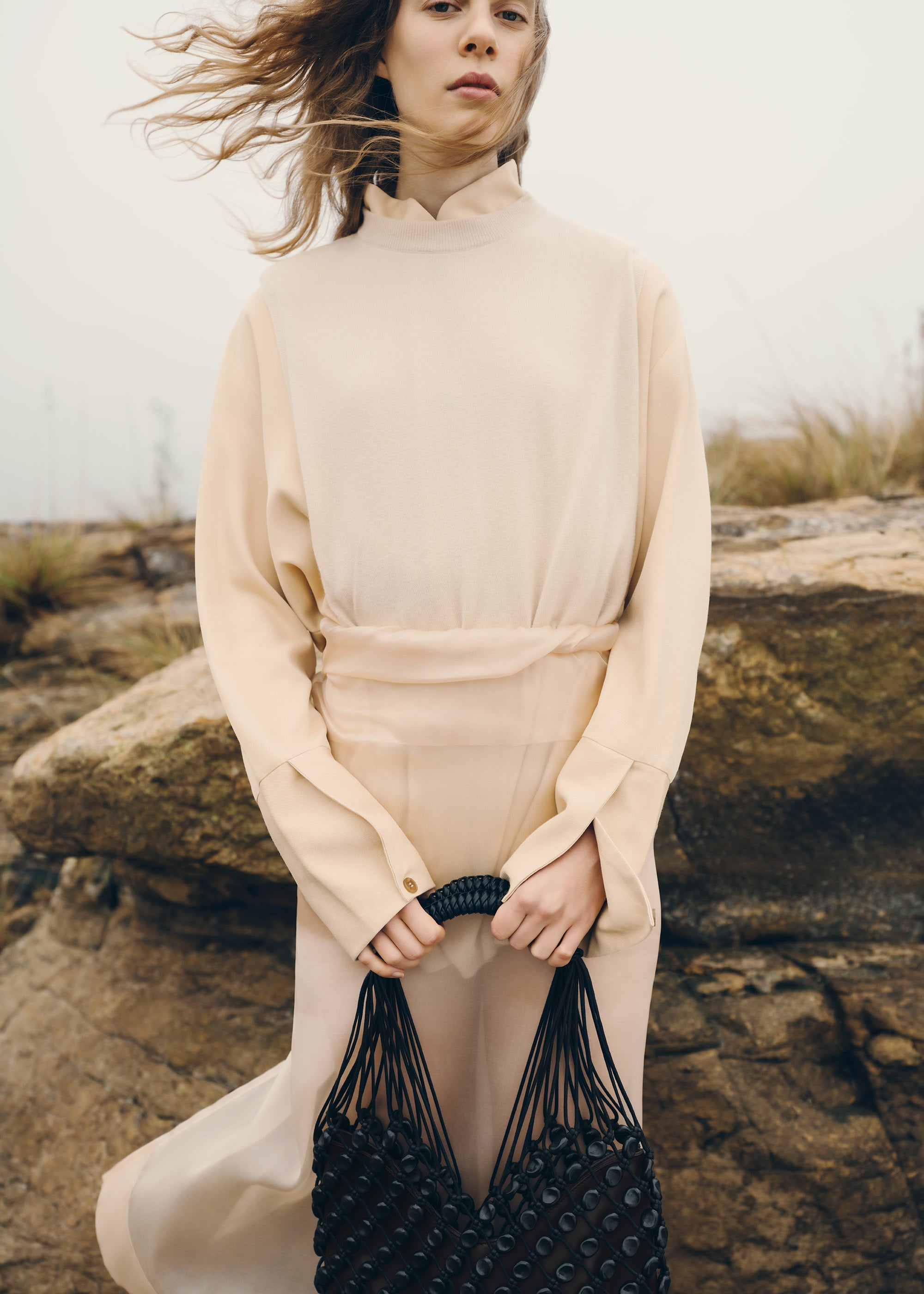 Polene Nomad Sole Bag - Ebony Tinted