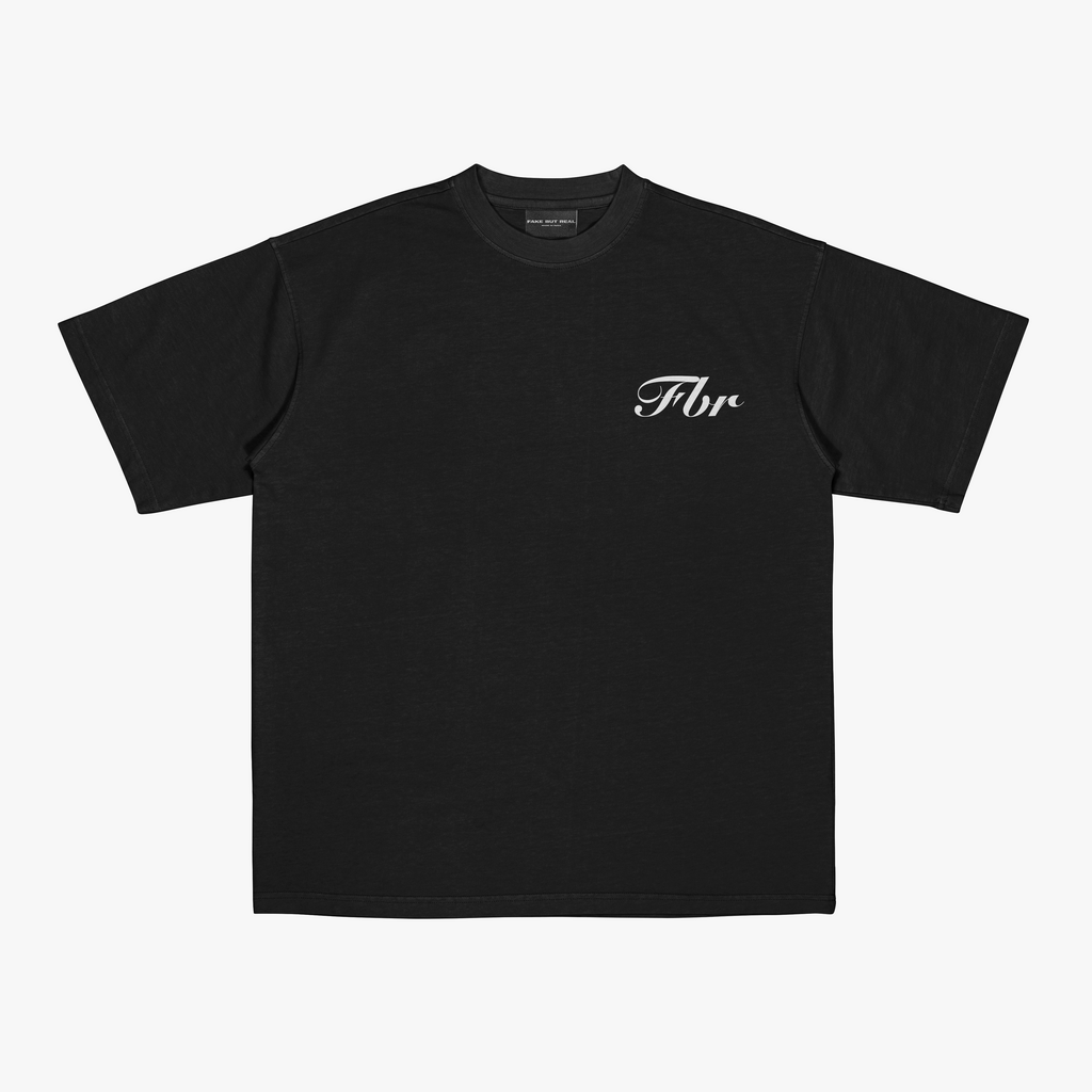 FakeButReal 'Pablo Portrait' Black Oversize T-shirt