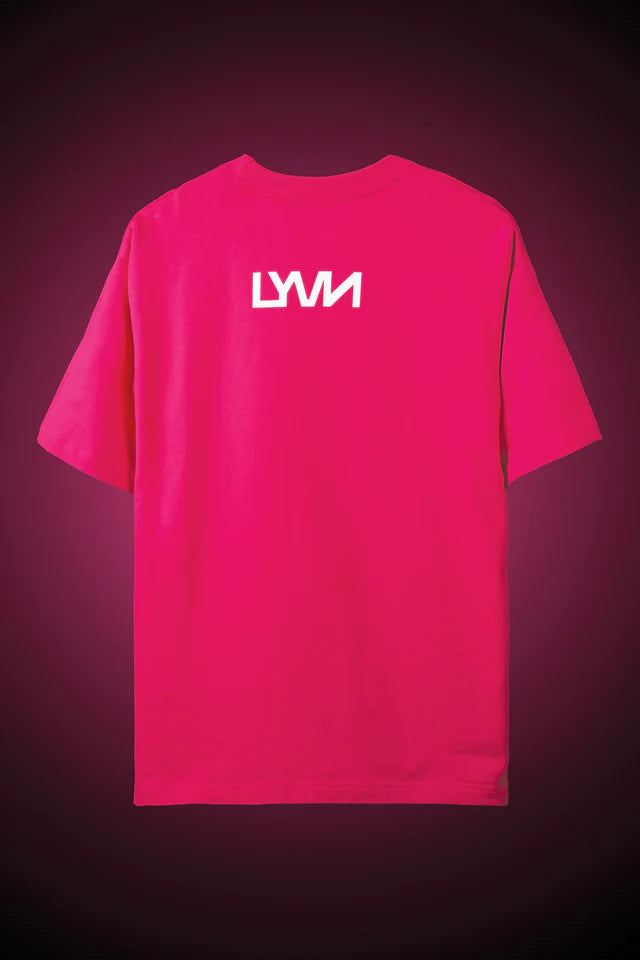 LYVN Oversized T-Shirt Pink - Waveform By Van Gogh