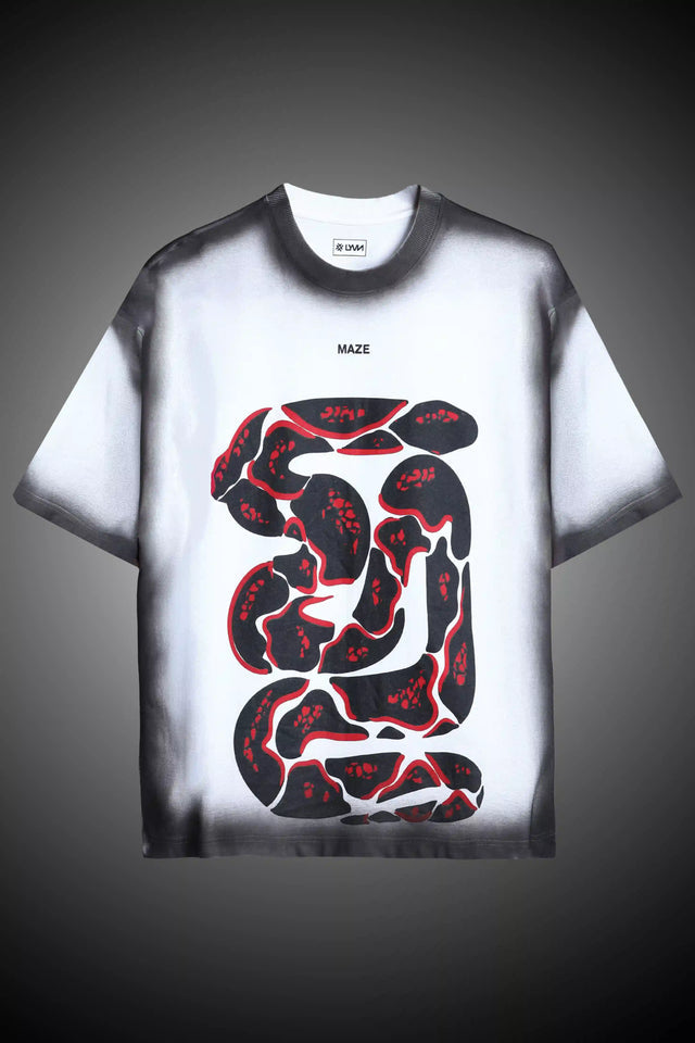 LYVN Oversized T-Shirt White - Maze