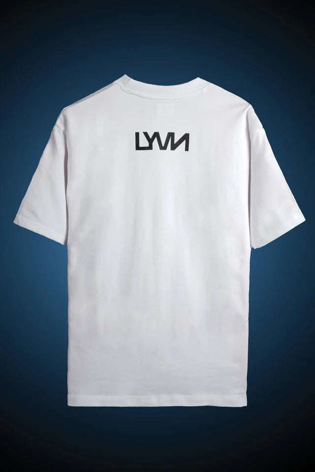 LYVN Oversized T-Shirt White - Lost At Sea By Van Gogh