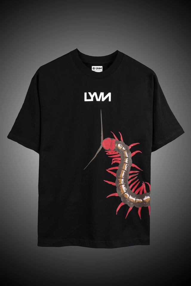 LYVN Oversized T-Shirt Black - Centipede