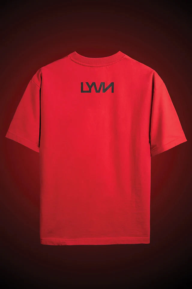 LYVN Oversized T-Shirt Red - Fool Face