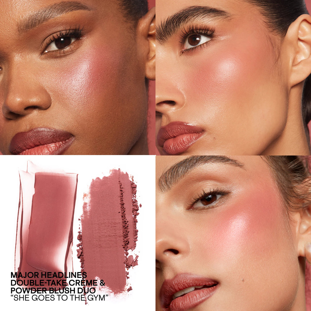 Patrick Ta Major Headlines Double-Take Crème & Powder Blush Duo - She Goes to the Gym (Matte)