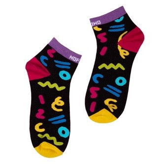 NoFoMo Short Crew Length Socks Confetti