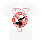 Pop Smoke x Vlone Stop Snitching T-Shirt - White (The Vault)