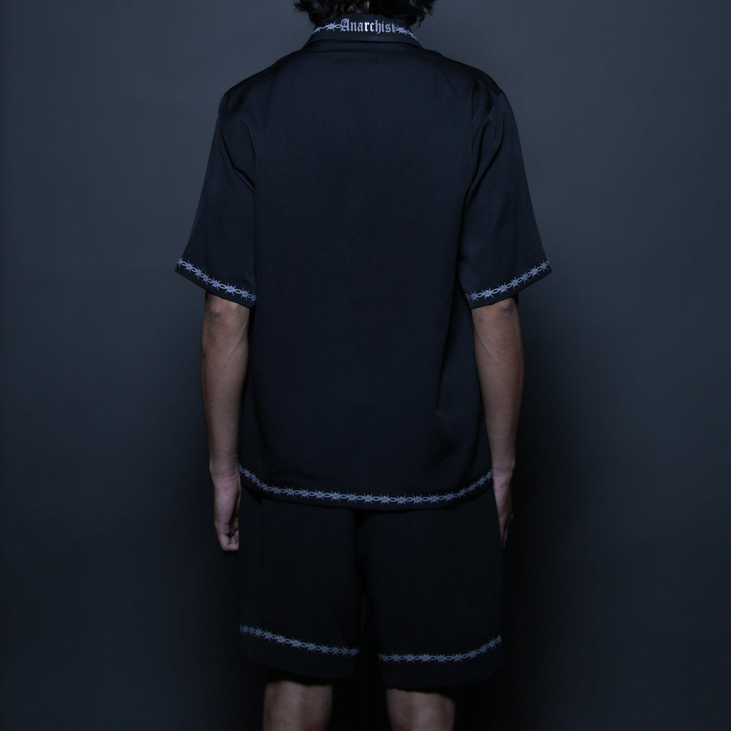 Anarchist Oversized Black Barbed Shirt