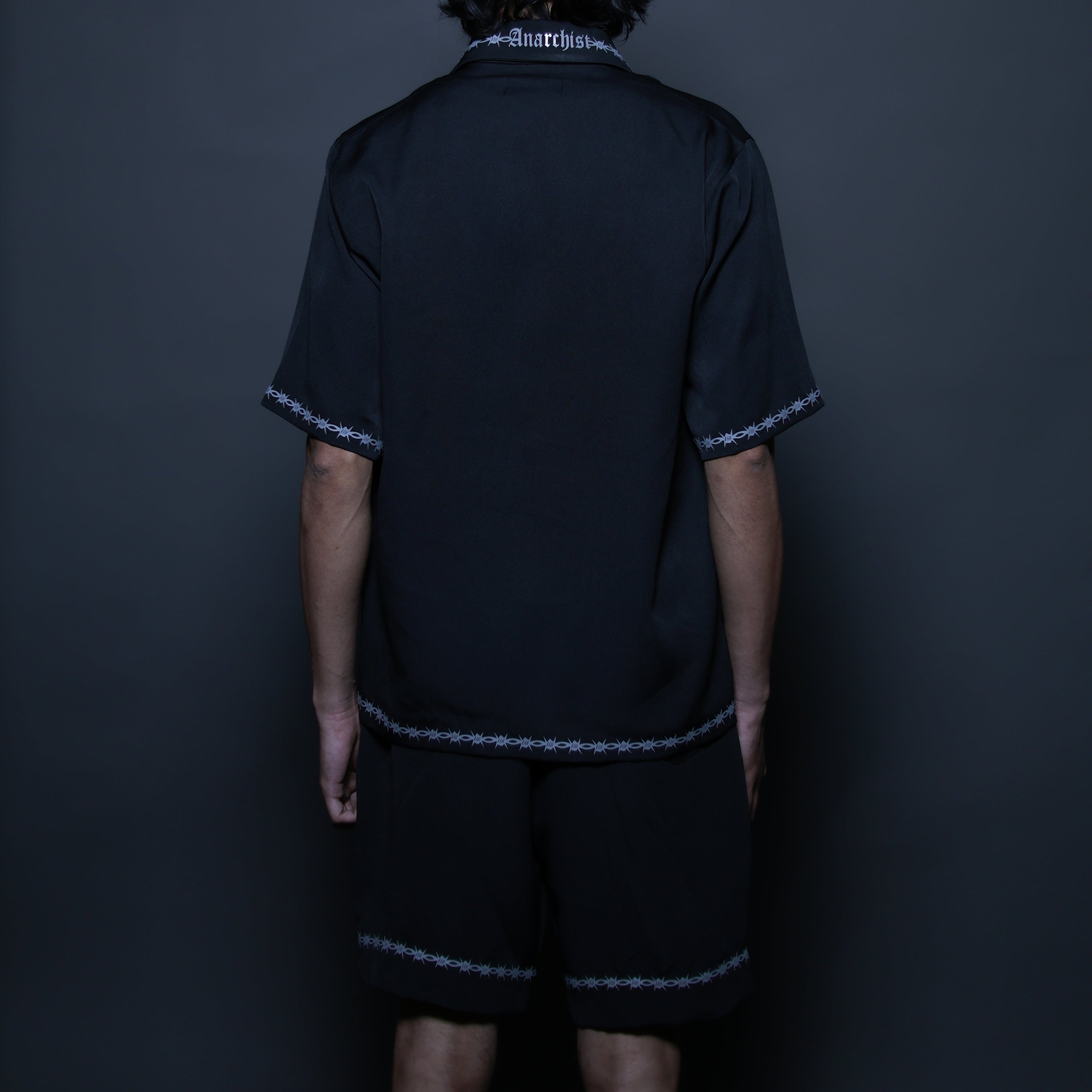 Anarchist Oversized Black Barbed Shirt