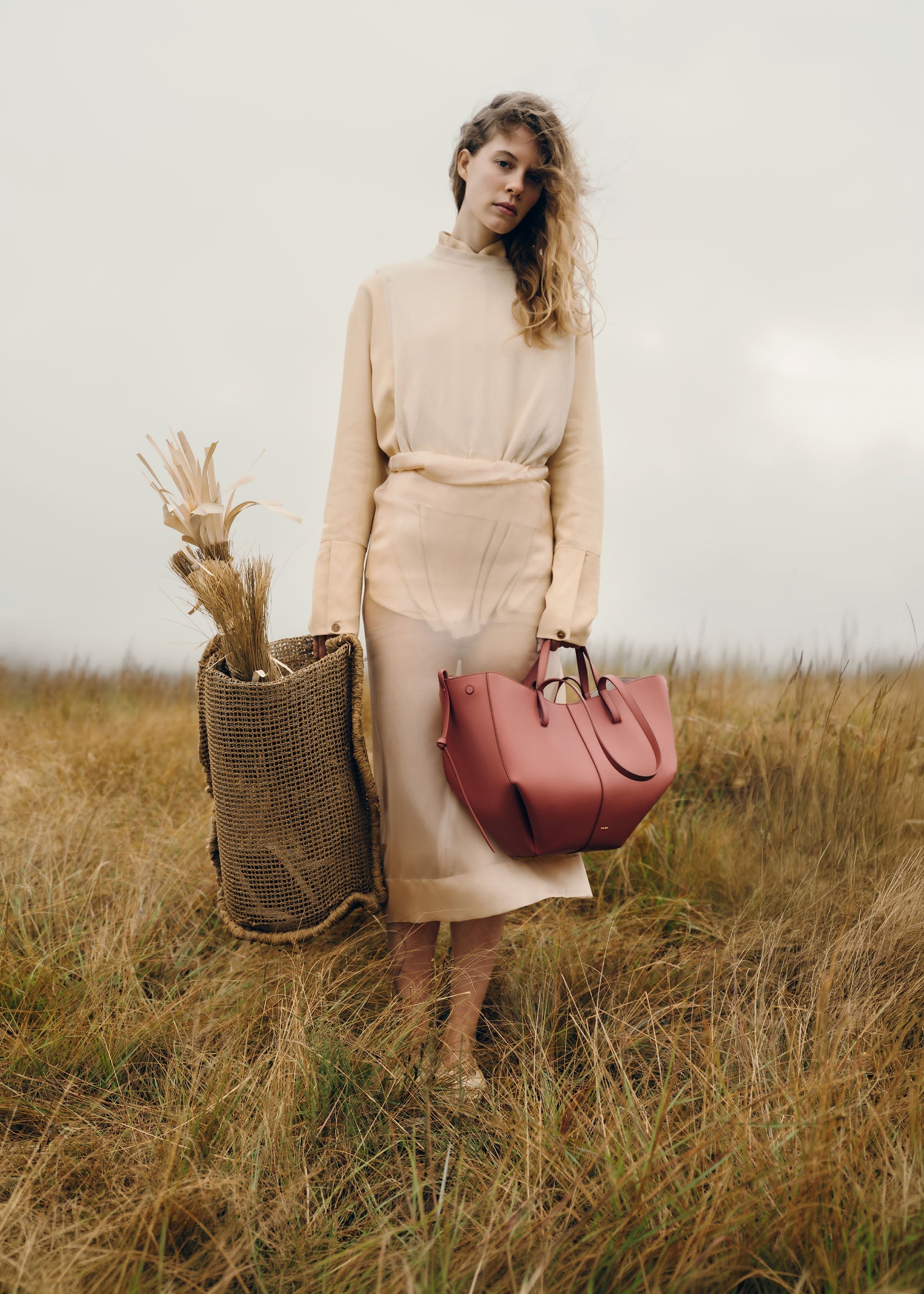 Polene Cyme Edition Textured Bag - Terracotta