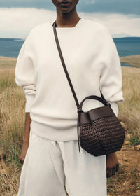 Polene Tsubi Edition Raffia Ebony Bag