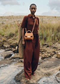 Polene Numero Un Nano Edition Trio Bag - Camel