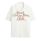 Exhale Label Oversized Shirt Off White - Real Connection