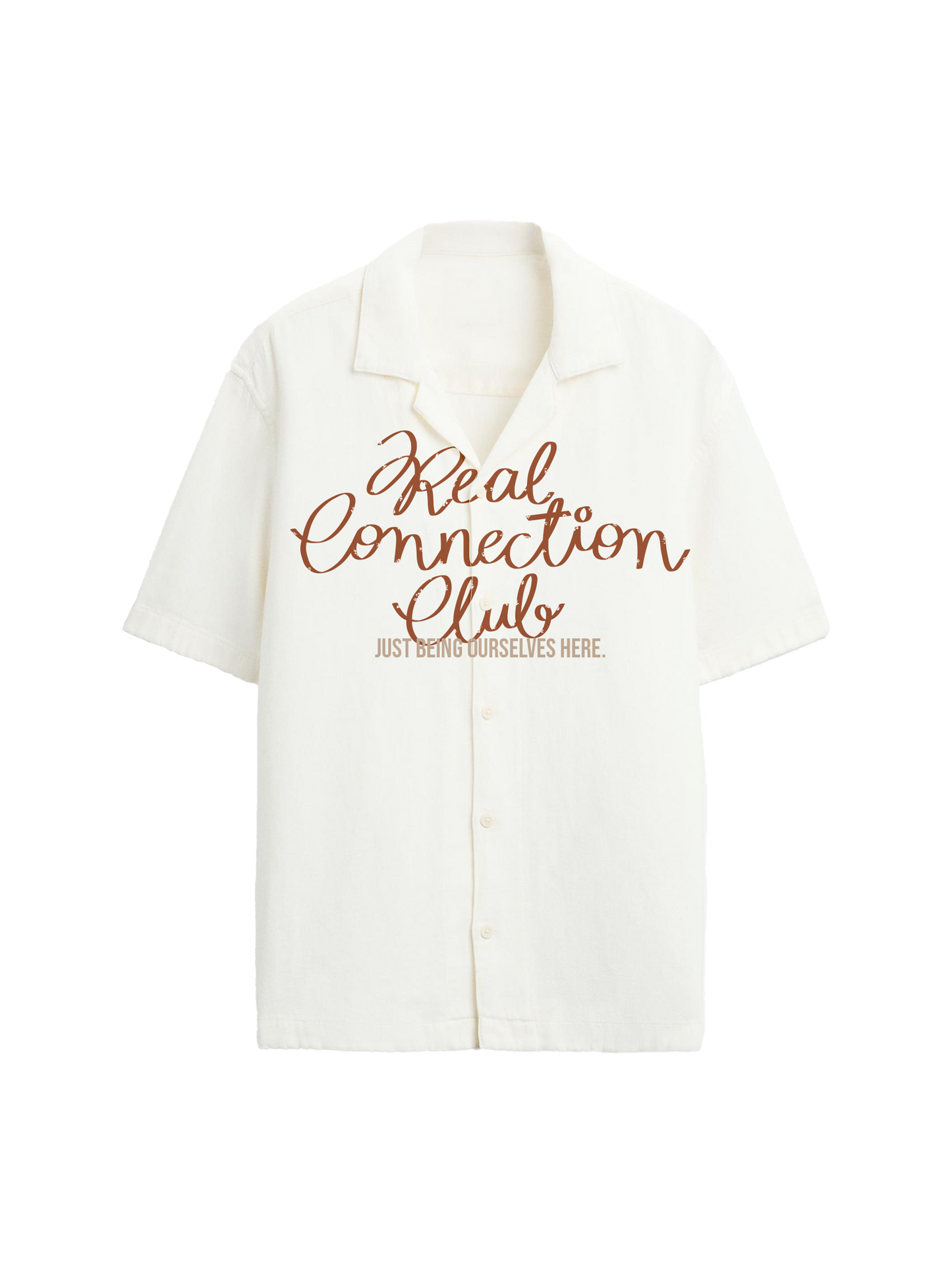 Exhale Label Oversized Shirt Off White - Real Connection