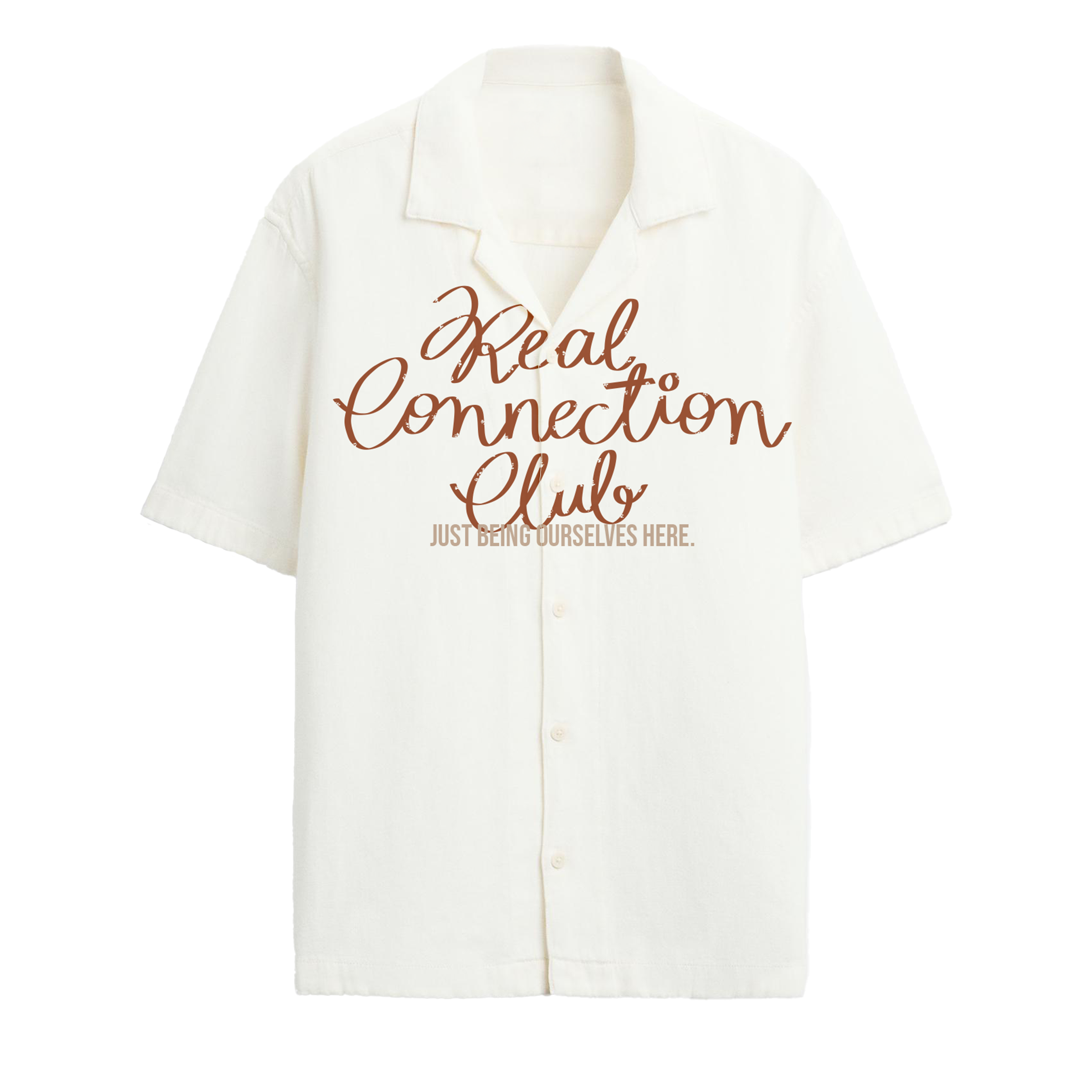 Exhale Label Oversized Shirt Off White - Real Connection