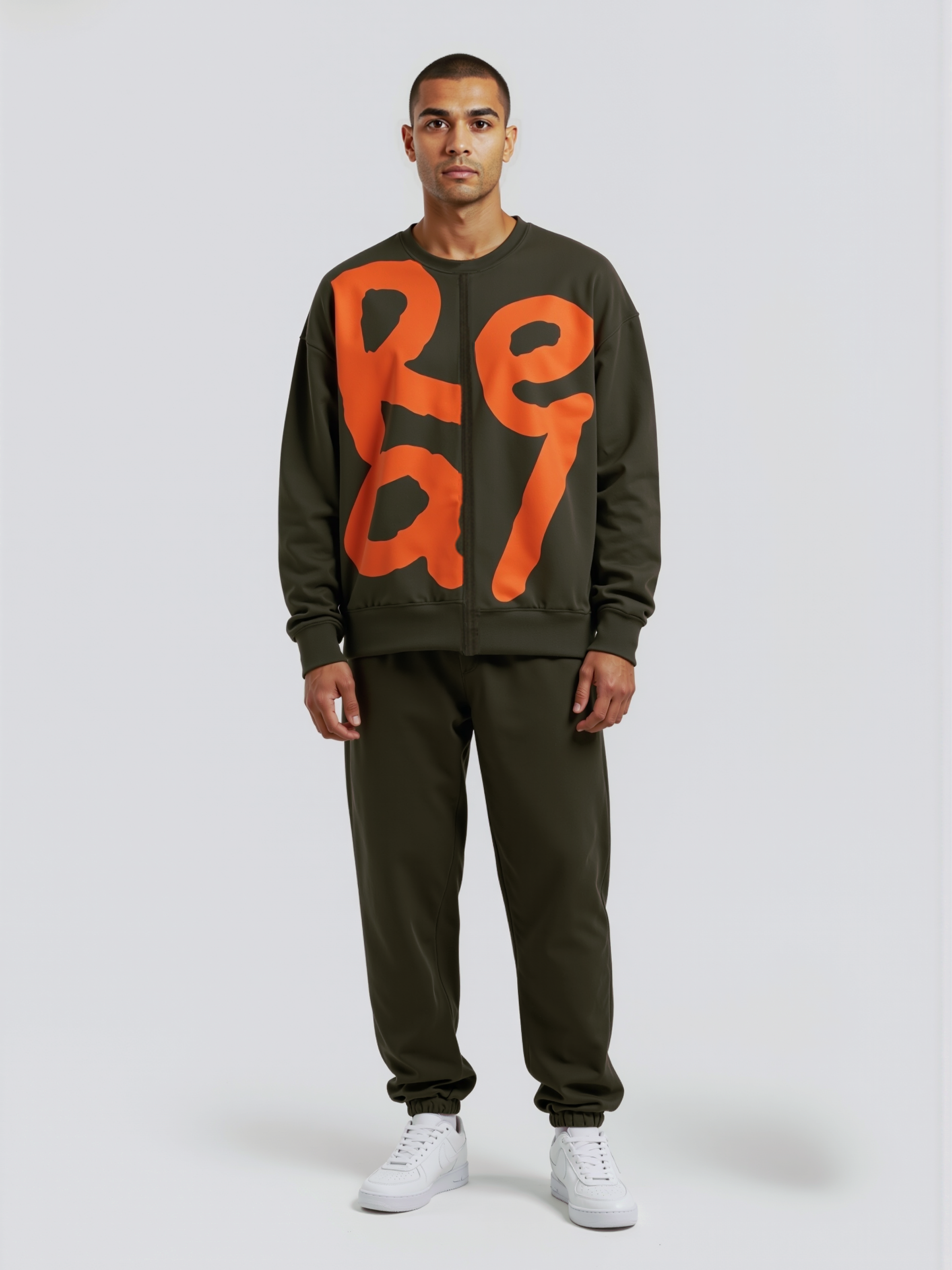 Exhale Label Oversized Sweatshirt Grey - Real