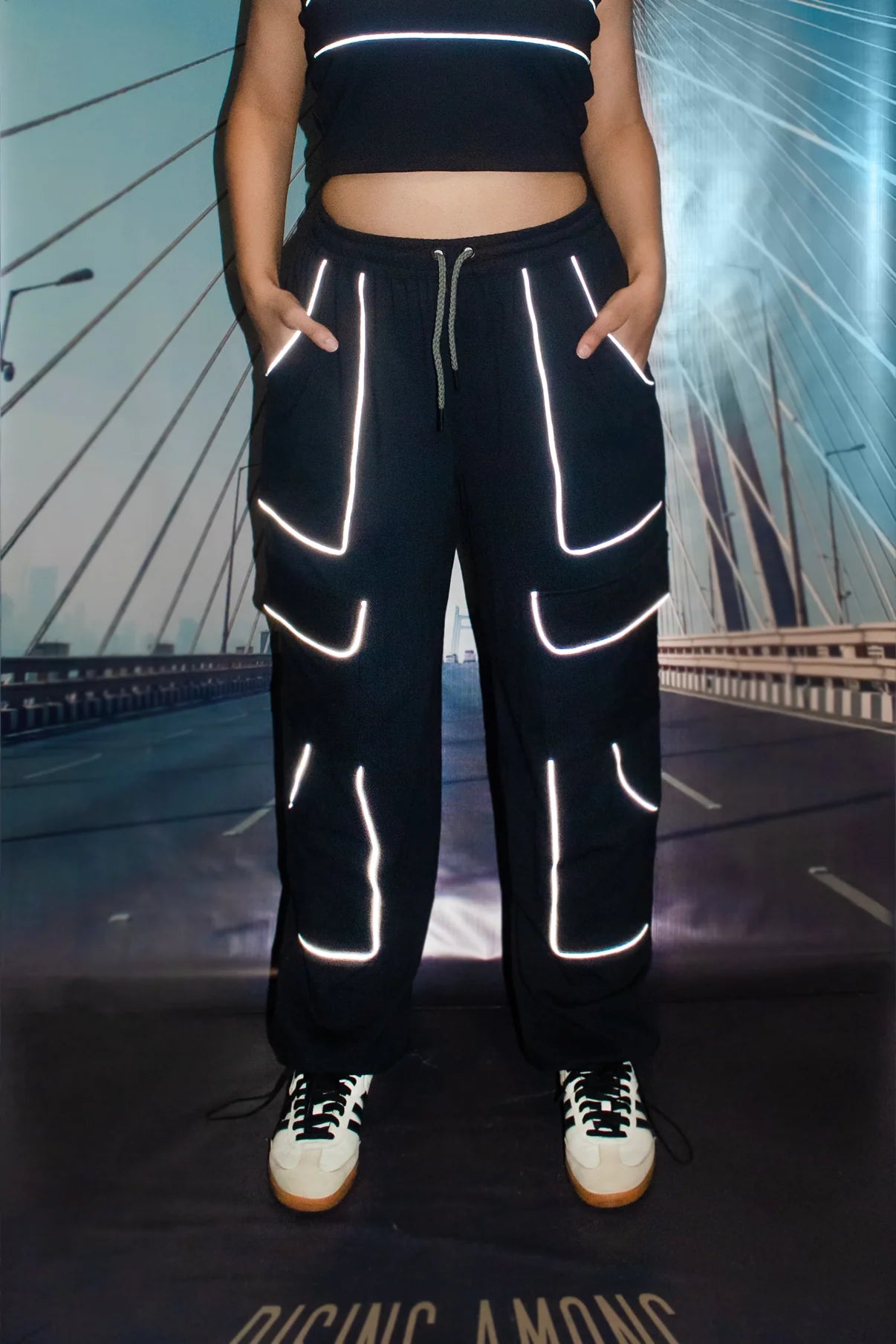Rising Among Reflective Pants - Black