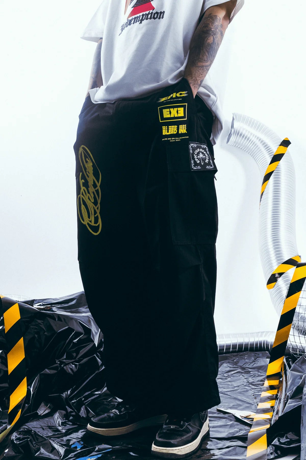 Epic Parachute Pants Black - Rockstar BLK