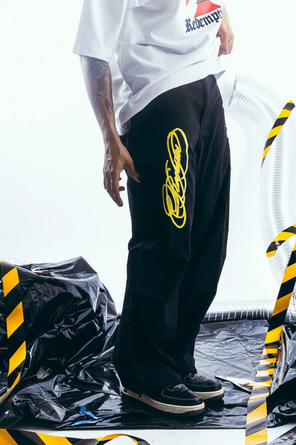 Epic Parachute Pants Black - Rockstar BLK