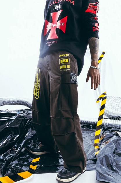 Epic Parachute Pants Brown - Rockstar BRN
