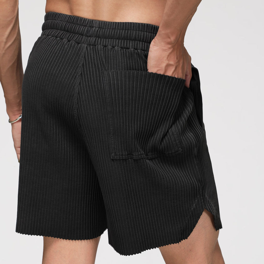 RX Ribbed Shorts - Coal