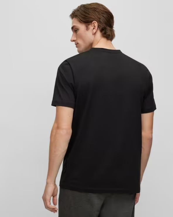 Hugo Boss Cotton Jersey Regular Fit T-Shirt - Black (The Vault)