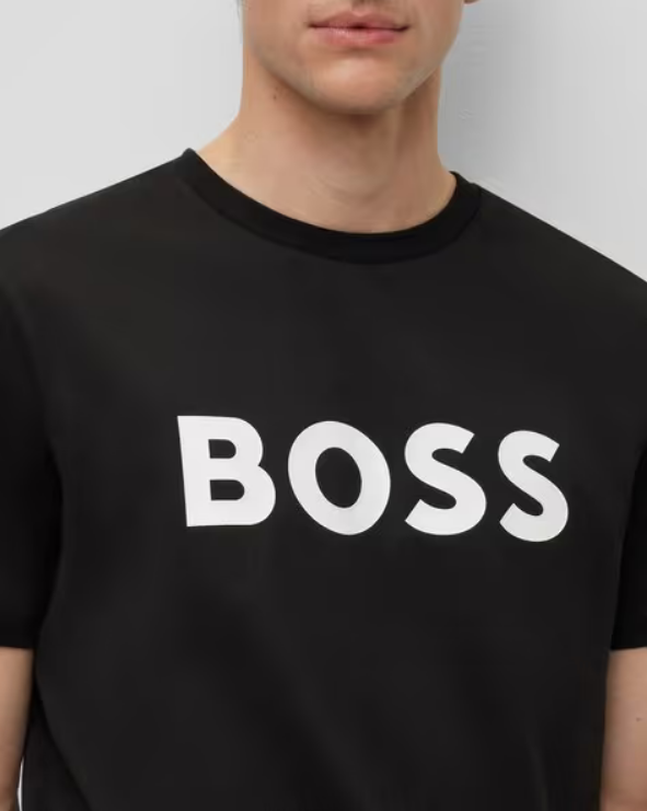 Hugo Boss Cotton Jersey Regular Fit T-Shirt - Black (The Vault)