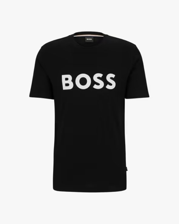 Hugo Boss Cotton Jersey Regular Fit T-Shirt - Black (The Vault)