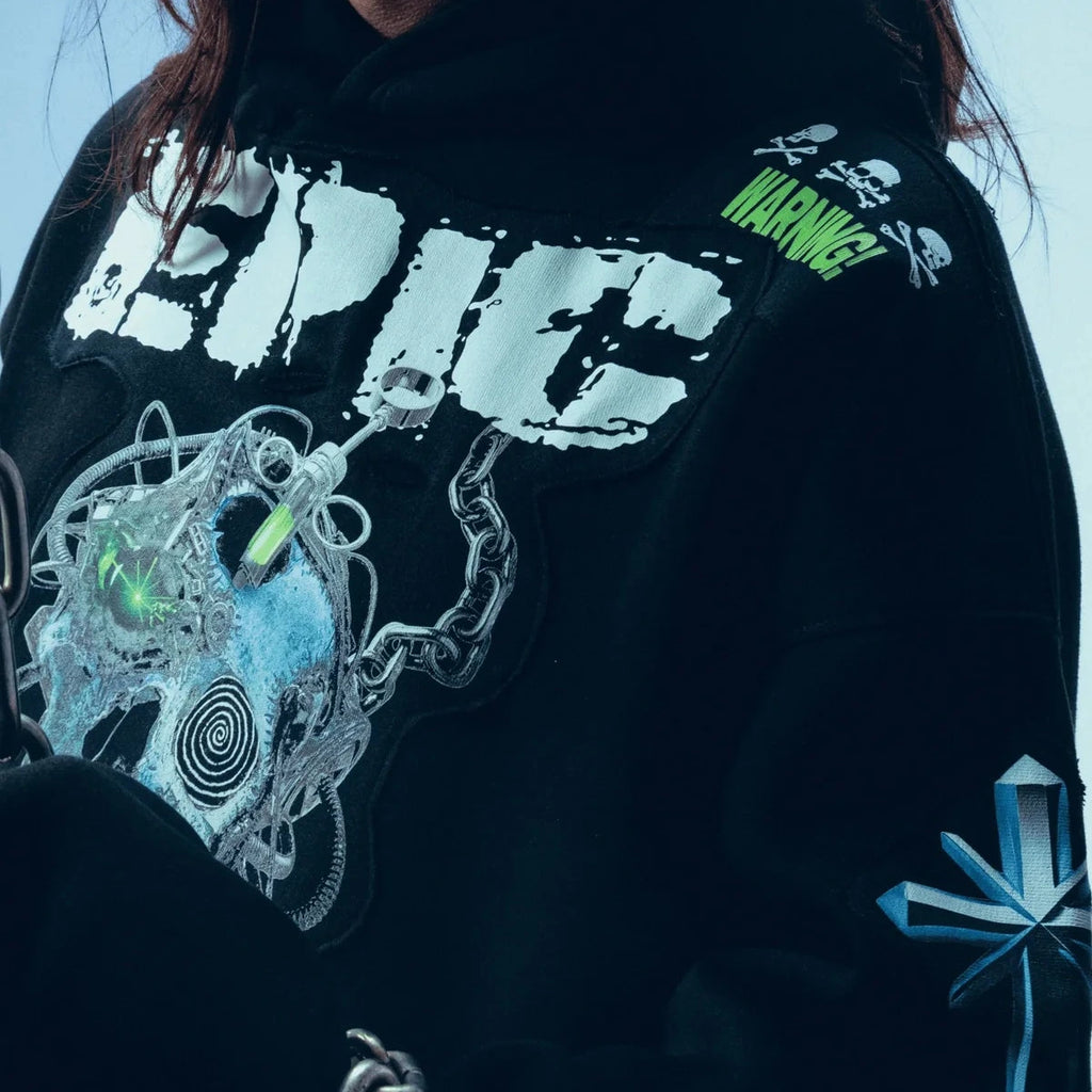 Epic Oversized Hoodie Black - Screwed