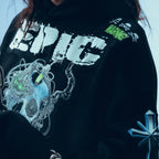 Epic Oversized Hoodie Black - Screwed