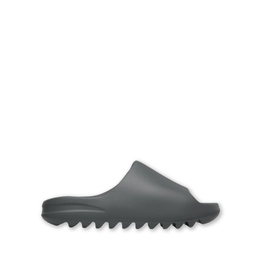 Side view of Adidas Yeezy Slate Grey Slides