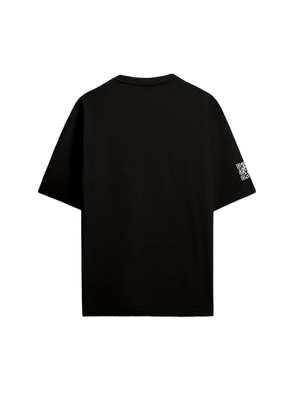 Exhale Label Oversized T-Shirt Black - Fragile