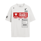 Exhale Label Oversized T-Shirt White - Fragile